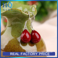 AAA 10*13mm rice round 925 silver stud Natural Freshwater Red Pearl Earrings